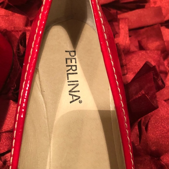 New Perlina red flats size 7.5 - Picture 3 of 6